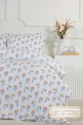 Elart Caren Nevresim Takımı Tek Kişilik Lastikli Çarşaf 160x220 Cm Hardal Hardal