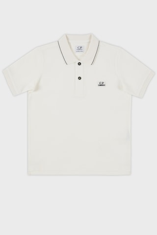 C.p. Company Çocuk Polo Yaka T Shirt 10ckpl023 005263w 103 Beyaz
