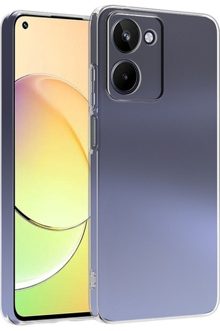 Realme 10 4g Kamera Korumalı Süper Silikon Şeffaf Kılıf