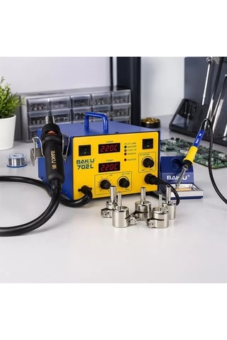 Hubrendy Sh Baku Bk-702l Digital Isı Ayarlı-üflemeli Havya
