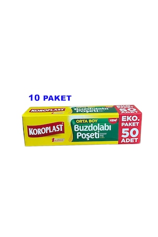Koroplast Orta Boy Buzdolabı Poşeti 10 x 50'li