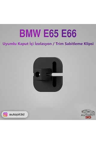 Bmw E65 / E66 Uyumlu Kaput İçi İzolasyon / Trım Sabitleme Klipsi 5'li Paket