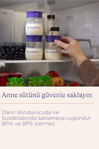 Lansinoh® Anne Sütü Saklama Şişeleri 4 Adet 160 ML