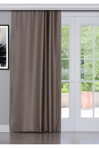 Gauze Fabric Design Blackout Karartma Özellikli Yüksek Kaliteli Koyu Nohut Rengi