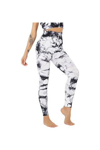 Skycity Yüksek Bel Desenli Yoga Pantolonu: Rahat Spor Giyim, Hareket Özgürlüğü Ve Şık Tasarım Siyah Olan Siyah