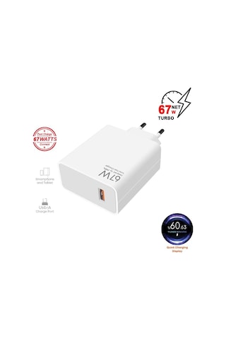 Poco X6 Pro Uyumlu Gerçek Güç 67w Turbo Şarj Saniyeli Adaptör + Kablo Şarj Set