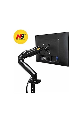 North Bayou NB F80 Tek Kol Amortisörlü 17-30" Masa Monitör Tutucu