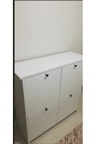 Buzkan Mobilya % 100 Mdflam Beyaz Cube Üstü Beyaz Beyaz - Beyaz