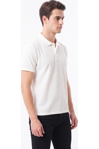 Kamer Erkek Polo Yaka Kısa Kollu Tişört Regular Kalıp 2610 Bgl-st05606 Beyaz