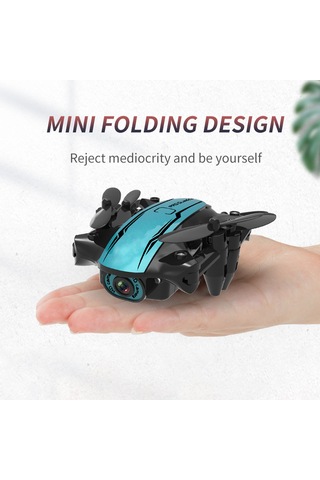 Samdoo Cs02 Mini Katlanabilir Drone: 480p Kamera, Hız Kontrolü, Headless Mod Ve İzleme Uçuşu, Çekirdekli Motor, Dahili Batarya Ve Depolama Çantası