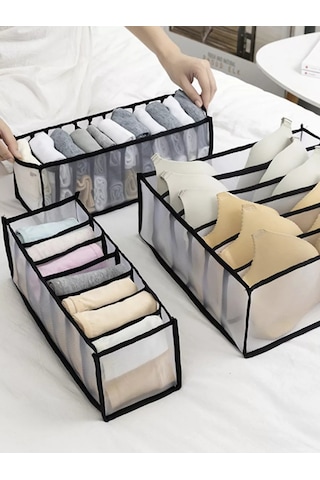 Myston House İç Çamaşırı Ve Çoraplar İçin Organizatör Seti 194597157 Beyaz