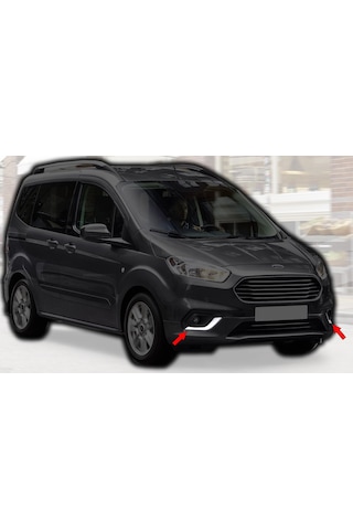 KromGaraj Ford Yeni Tourneo Courier Sis Farı Çerçevesi 2018- Sonrası 2 Parça