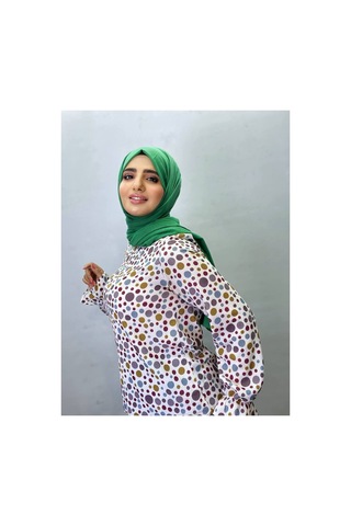 Aldaiyr Hijab Kadın Bambu Kraş Yeşil001