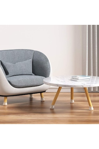 Konesam Silikon Sandalye Ayak Koruması 24 Adet - Kayma Ve Çizik Koruma, Sesiz Kullanım, Kolay Takma Çok Renkli