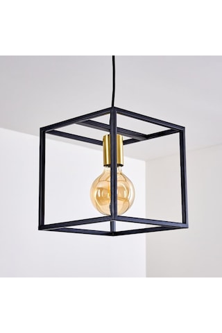 Riolight Modern Küp Metal Sarkıt Avize 25Cm X 25Cm