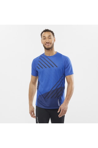 Salomon Sense Aero Erkek Koşu Tişört Nautical Blue Lc1872800 Mavi