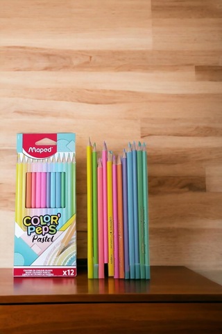 Color Peps Pastel Kuru Boya Kalemi Seti, 12 Renk Diğer