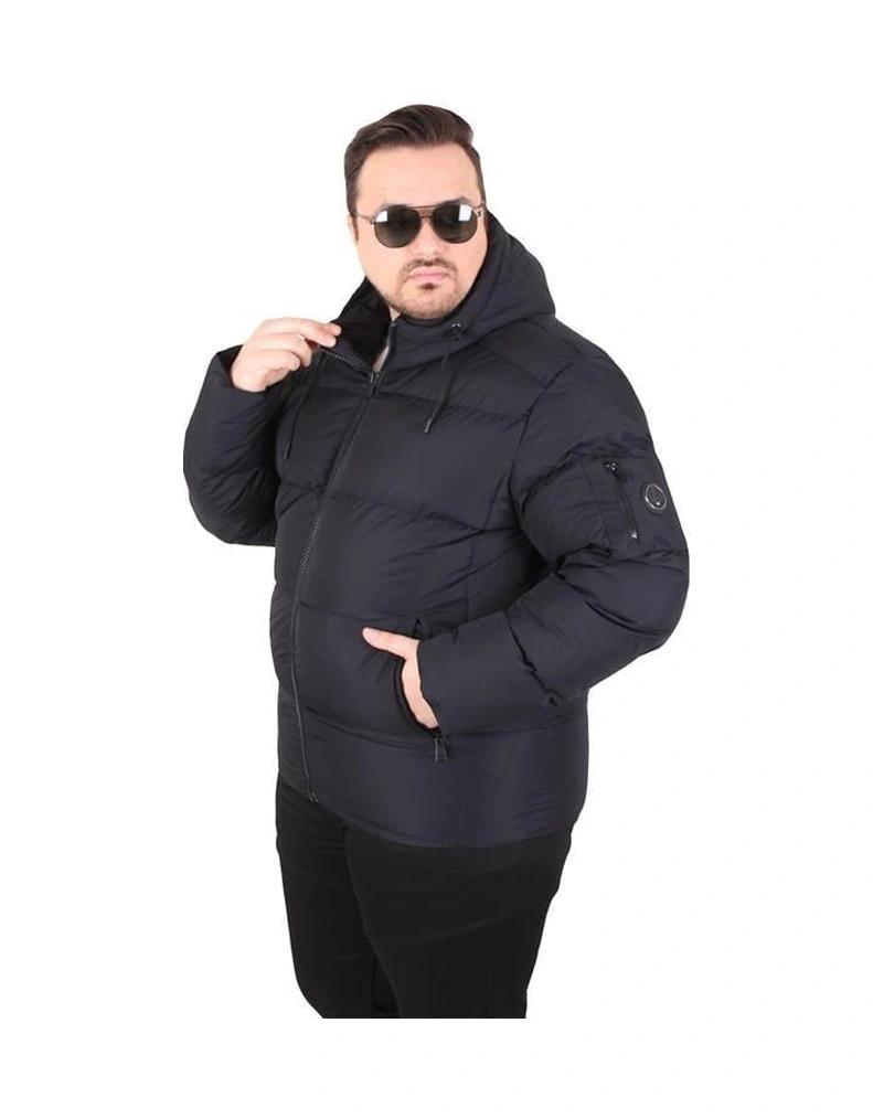 Starbattal Erkek Büyük Beden Kapüşonlu Mont Lusso 2505 Sıyah Siyah