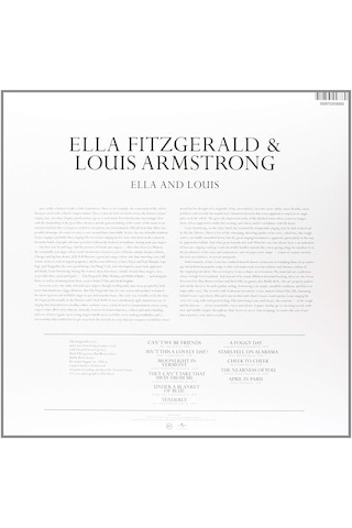 Ella Fitzgerald, Louis Armstrong - Ella And Louis - Plak