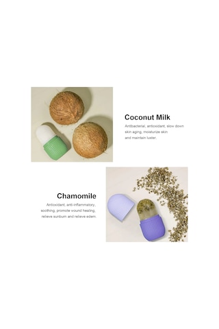 Ice Roller Buz Silindiri Terapi Etkili Yüz Masaj - Cilt Bakım Aleti 4741 Açık Mavi