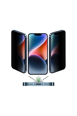 Buff iPhone 14/13 Pro/13 5D Privacy Ekran Koruyucu