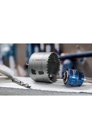 11 X Pro Multi Material Power Change Plus Delik Açma Testeresi Seti, Şeffaf Kılıf Yumuşak Ahşap, Alçıpan Duvar