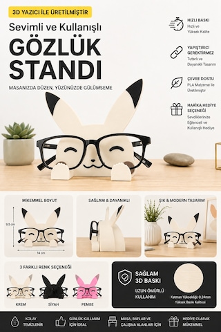 3d Baskı Gözlük Standı Dekoratif Masaüstü Gözlük Tutucu 71756601