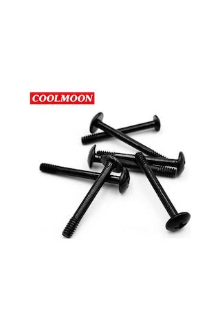 Uzun Kasa Fanı Vidası - Fan Vidası - Siyah - M3 30mm - 25 Adet