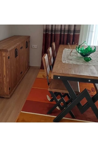 Deryawood Ahşap Yemek Masası-80-200