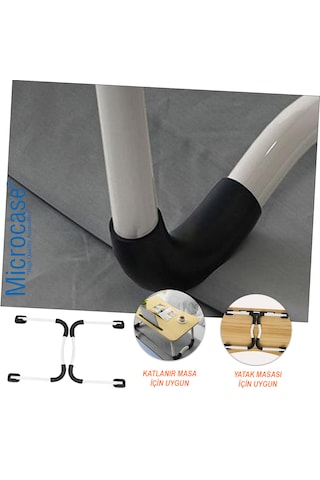 Microcase  AL4515 Katlanabilir Kaymaz Çalışma Masası Yatak Sehpası Ayağı 2'li
