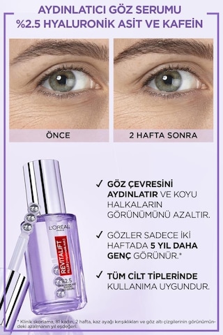 L'Oréal Paris Revitalift Clinical C Vitamini Aydınlatıcı Serum 30 ML + Revitalift Filler Aydınlatıcı Göz Serumu 30 ML