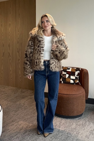 Kahverengi Leopar Desenli Kürk - 851153 Leopar