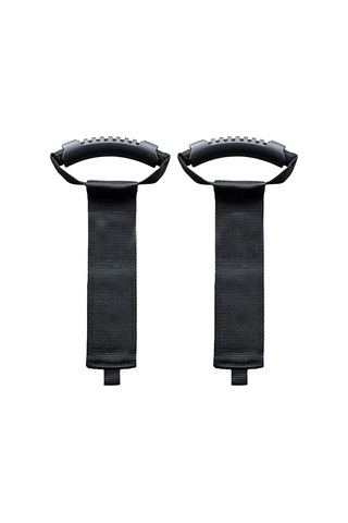 Xindoker Ağır Duty Depolama Kayışları, 25kg Yük Taşıma, Su Boruları Ve Kabloları İçin Çift Taraflı Ahşap Saplı Düzenleyici, Ev Ve Garaj İçin Yeniden Kullanılabilir Sıkma Kayış Seti 3 Adet Siyah