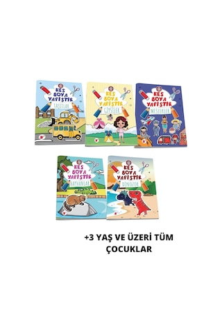Çocuk Akademi Kes Boya Yapıştır Hepsi Bir Arada Paketi
