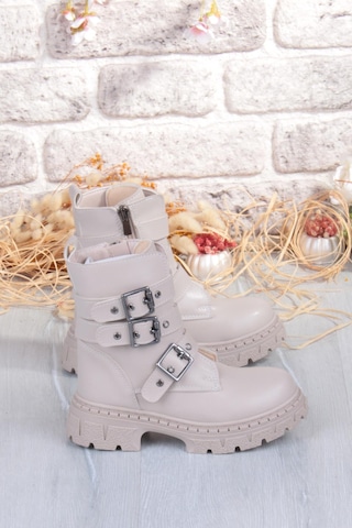 Fort Cool Caneda Anatomik Sıcak Astar Kaymaz Taban Kız Çocuk Bot Bej