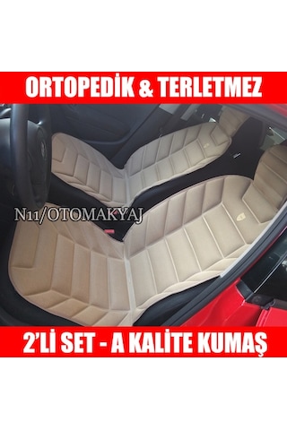 Oto Koltuk Kılıfı Minderi 2Li Ön Koltuk Ortopedik Süngerli