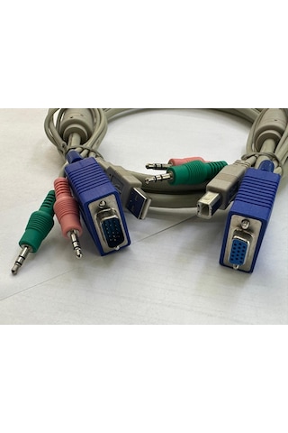 2 Metre Dişi Erkek Kvm Switch Kablosu Erkek Dişi Kvm Kablo