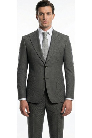 Hermose Essential Yeşil Kareli Jogger Takım Elbise