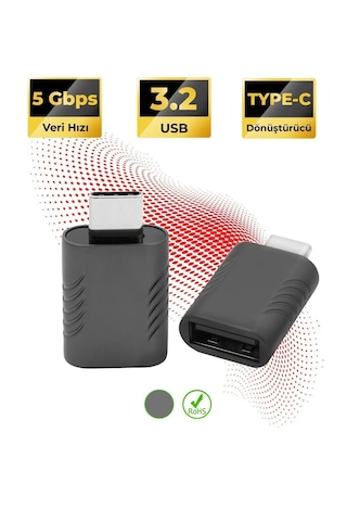 Usb 3.2 To Type-c Dönüştürücü Yüksek Hızlı Veri Aktarımı
