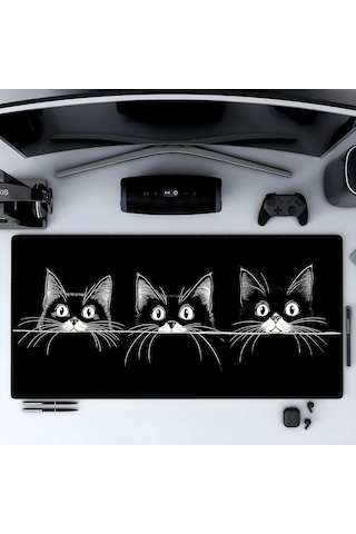 90x40 Cm Xxl Gaming Mouse Pad High Density Hybrid Kumaş Kaymaz Taban Yüksek Çözünürlüklü Baskı Fare Altl
