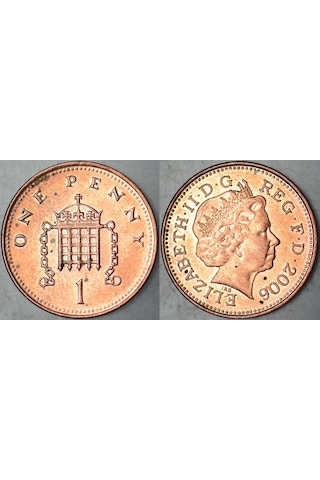 Birleşik Krallık 1 Penny 2006 Kraliçe Iı. Elizabeth-ingiltere.