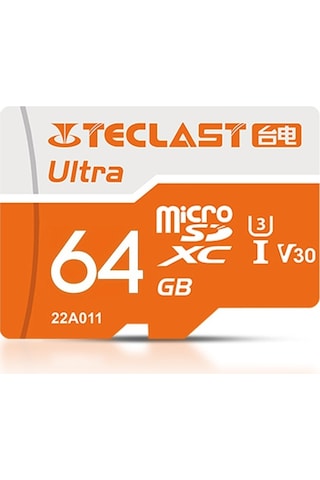 Sones Teclast U3 Ultra Yüksek Hızlı Tf Kart / Micro Sd Kart, Bellek: 64 Gb