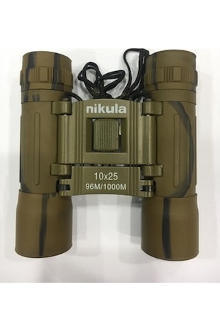 10x25 Nikula Dürbün Av Dürbünü 96m/1000m Çift Göz Netlik Ayarlı Çok Renkli