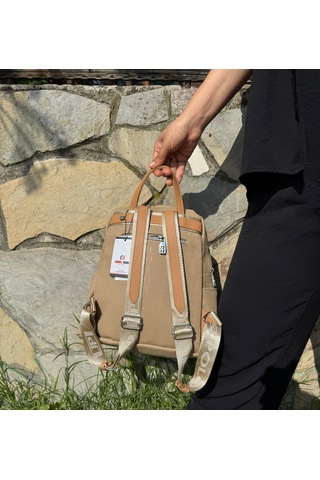 Just Polo Kadın Kum Taba Büyük Boy Sırt Çantası