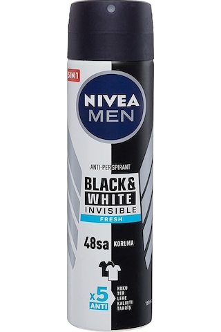 Nivea Invisible Black&White Fresh Erkek Sprey Deodorant 150 ML
