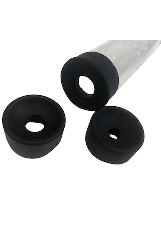Truva Shop 3 Adet Siyah Penis Pompası Silikon Yedek Başlığı Girişi