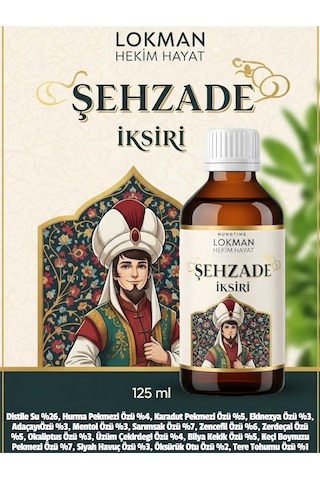 Lokman Hekim Osmanlı Geleneğinden Günümüze Şehzade İksiri Şurubu 125 Ml Cam Şişe 125 G