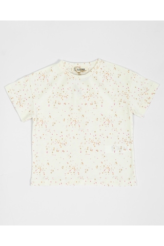 Luess Kız Çocuk Puantiye Desenli T-Shirt Şort Takım-Pembe-Beyaz Pembe - Beyaz