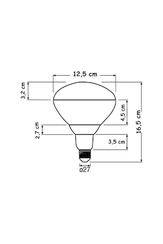 Ledvance 250w Infrared Şeffaf Ampul E27 Sku: Smg8690010196118 Açık Kahverengi