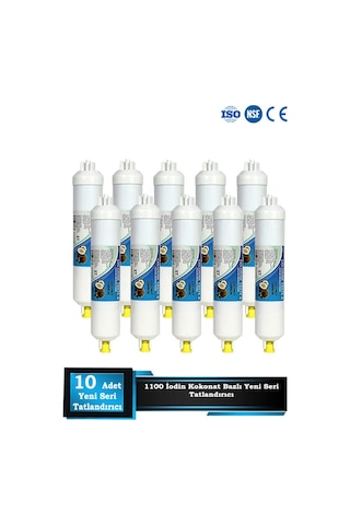 Sumarkt Yeni Nesil Tüm Cihazlara Uyumlu 1100 Iodine Tatlandırıcı Filtre Son Karbon 10 Adet